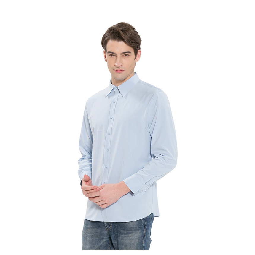 Y103TL 스카이블루 소라 남성 긴팔 단색 셔츠 와이셔츠