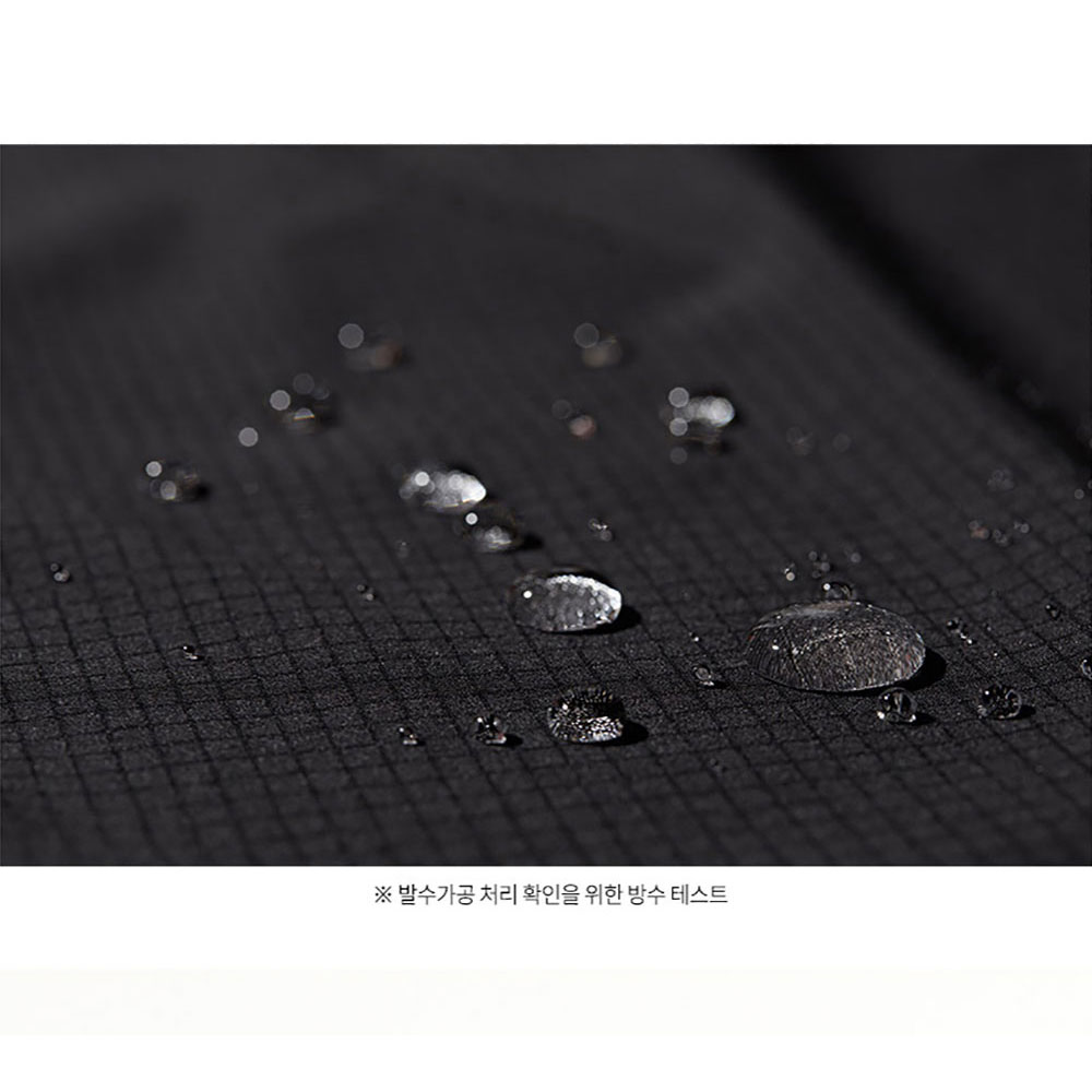 OT200-1 7부 방수 조리복 히든스냅 숨쉬는 기능성 블랙 검정 쉐프복 주방복 유니폼