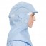 FCT316 TC45수 면 혼방 어깨덮개 마스크걸이 위생모 블루 식품 회사 공장 모자