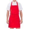 AT807 목걸이형 폴리 앞치마 레드 빨강 호텔 서빙 카페 공방 꽃가게 에이프런 유니폼