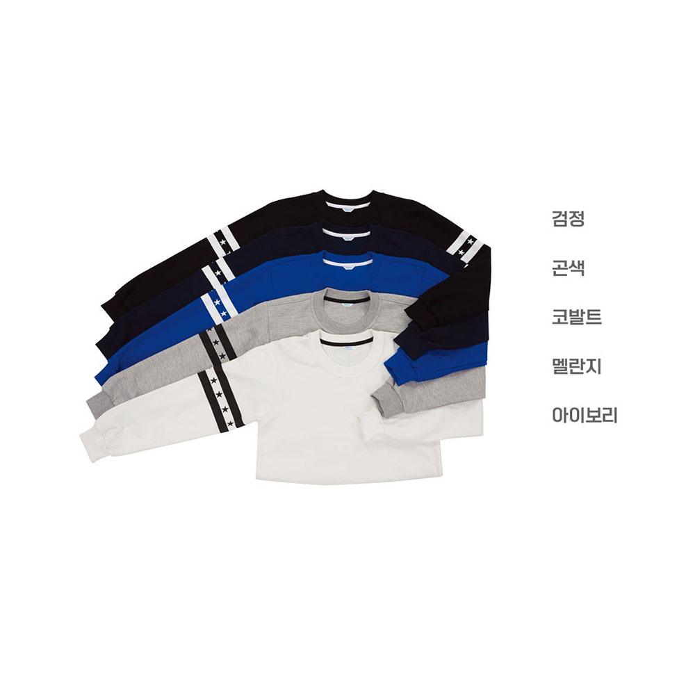 TMU706 스트릿 특양면 맨투맨 5칼라 단체 티셔츠 봄 가을 겨울 학생 행사 제작 무지
